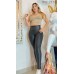 Conjunto Chinzado Top con Leggins Negro